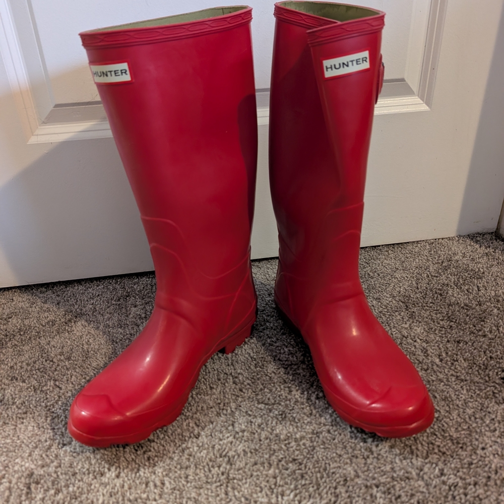 Hunter Red Rain Boots